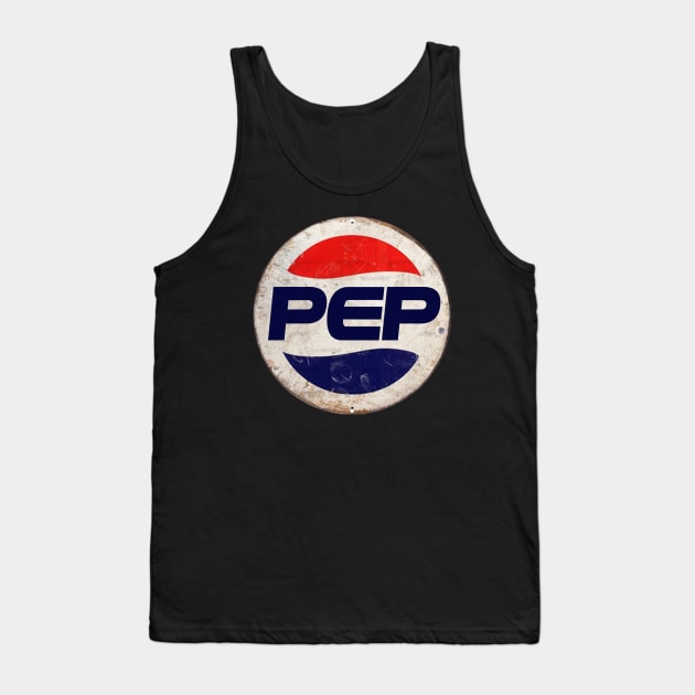 PEP or PEPSI Tank Top by IJKARTISTANSTYLE